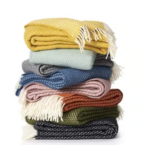 Plaid lamswol Velvet Avocado