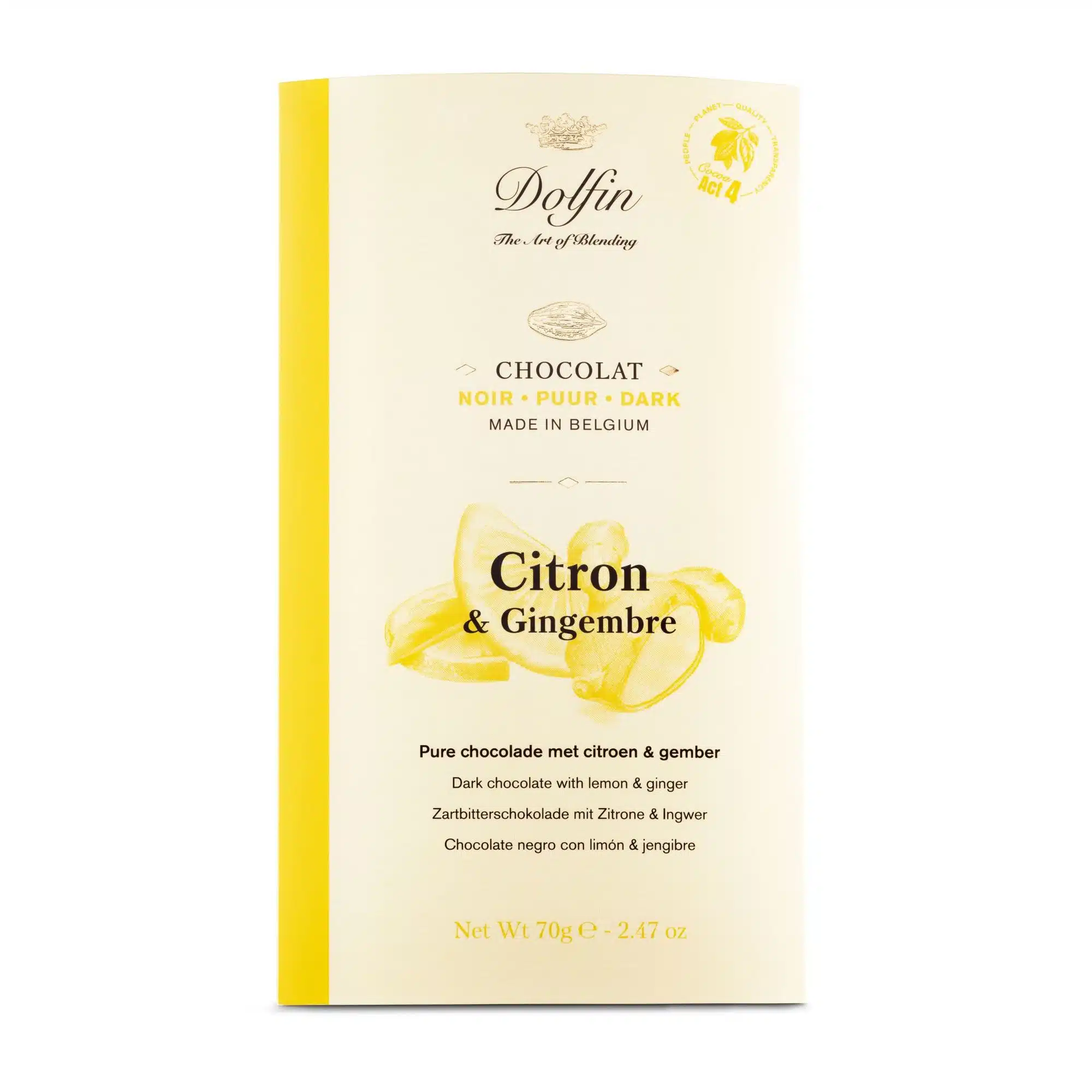 Pure chocolade met Citroen&Gember