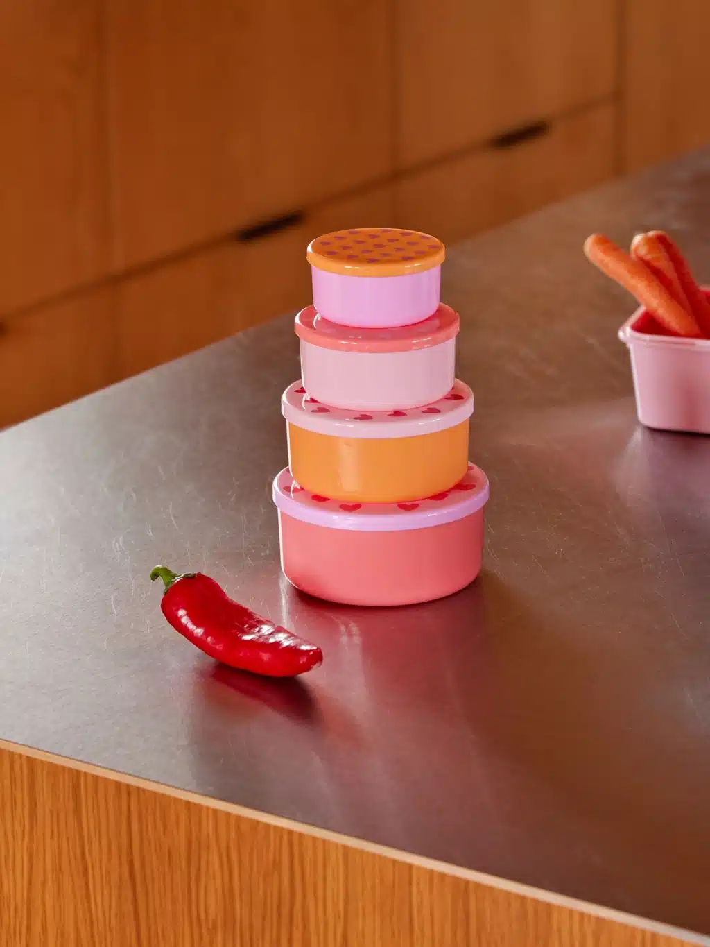 Set van 4 foodboxes rond