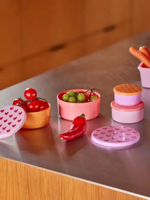 Set van 4 foodboxes rond