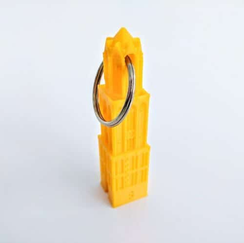 Sleutelhanger Dom geel 3D