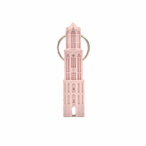 Sleutelhanger Dom Mini Lichtroze 3D