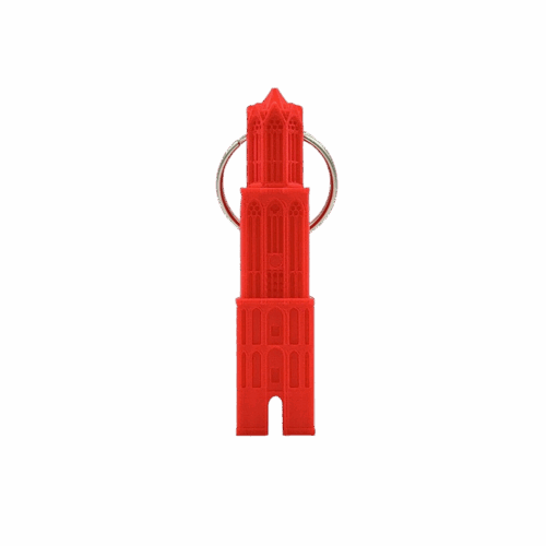 Sleutelhanger Dom Mini Rood 3D