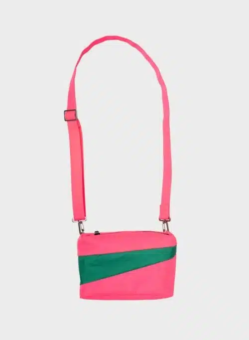 Susan Bijl Bum Bag Small Fluo Pink & Seaweed