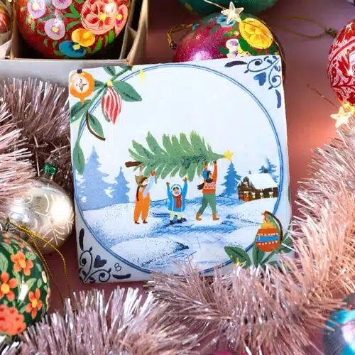 Tegeltje The magic of Christmas begins