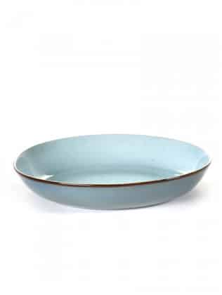 Terres de Rêves diep bord light blue