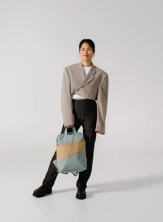 The New Backpack Grey & Camel