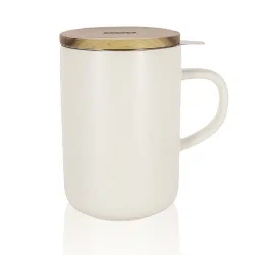 Theemok met filter Wit