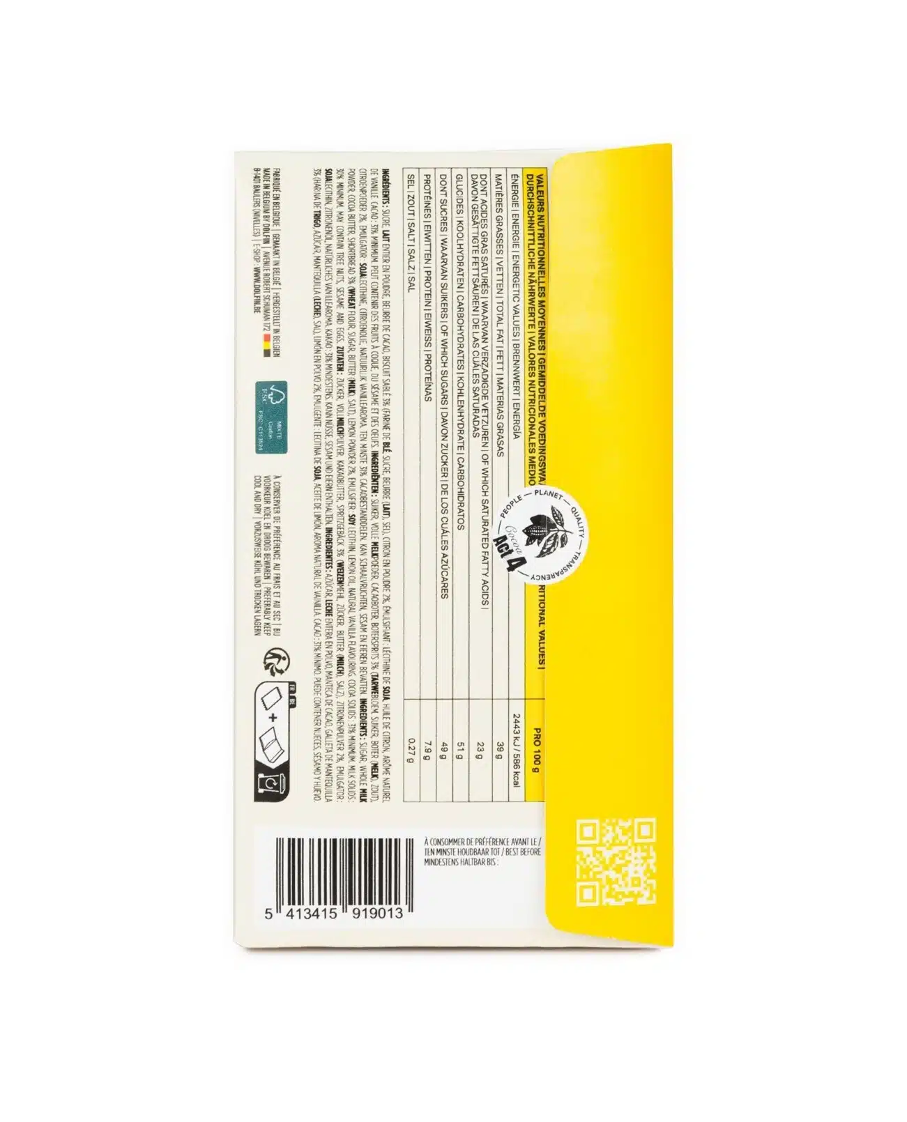 Witte chocola citroen en zandkoekjes