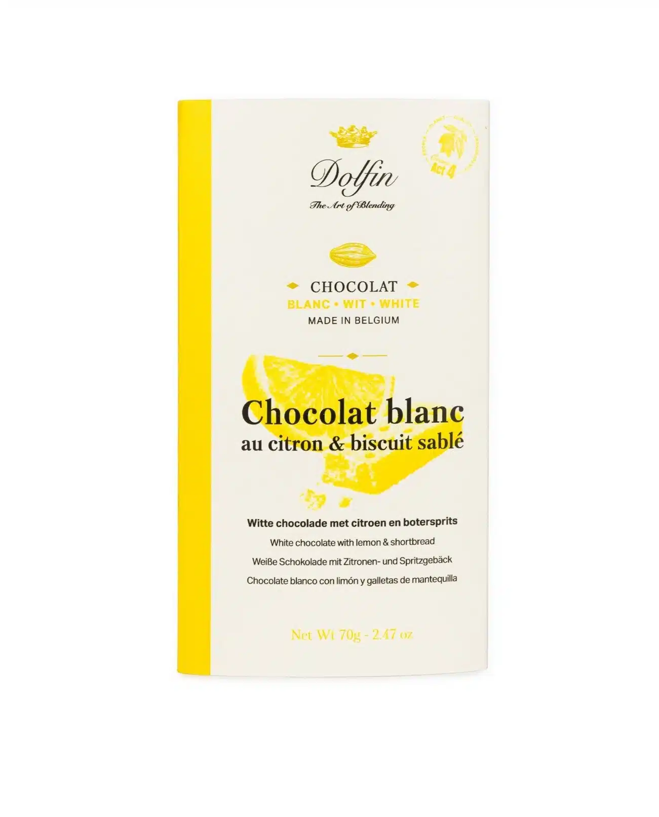 Witte chocola citroen en zandkoekjes