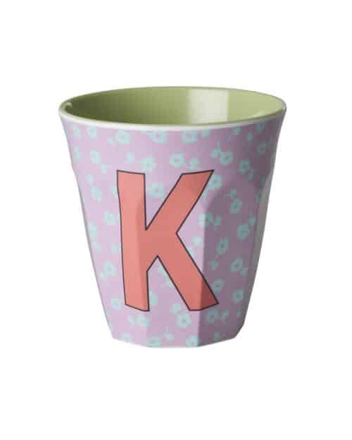 Alfabet beker K Flowers
