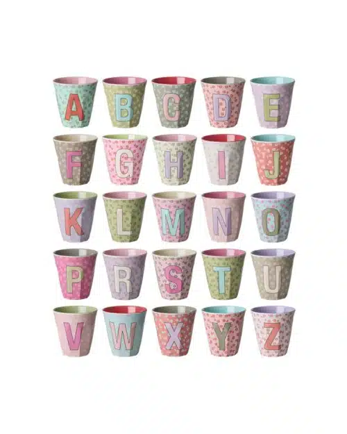 Alfabet beker R Flowers