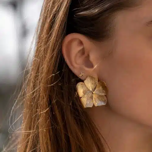 Bee Enamel Stud Oorbel per Stuk