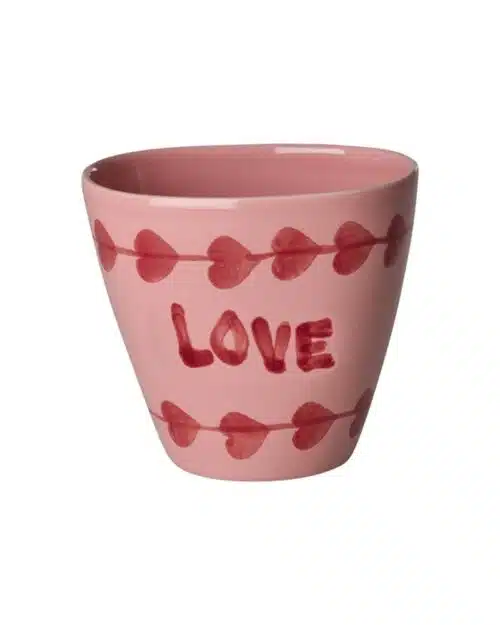 Beker ovaal - Hand-painted LOVE