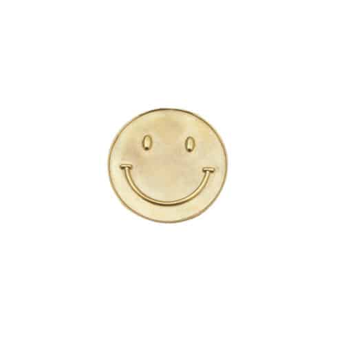 Broche Smiley verguld