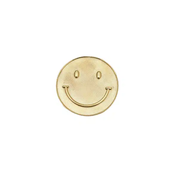 Broche Smiley verguld