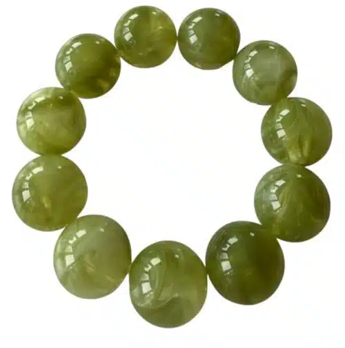 Chunky Bead Bracelet Copenhagen Moss Green