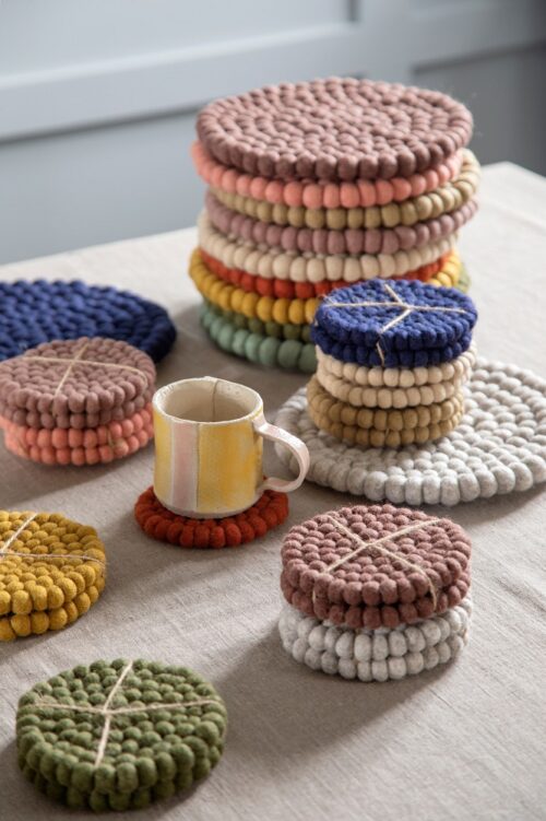 Coaster Vilt Small set/2 Rusty Red