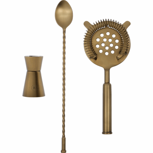 Cocktail Accessoires Set Messing