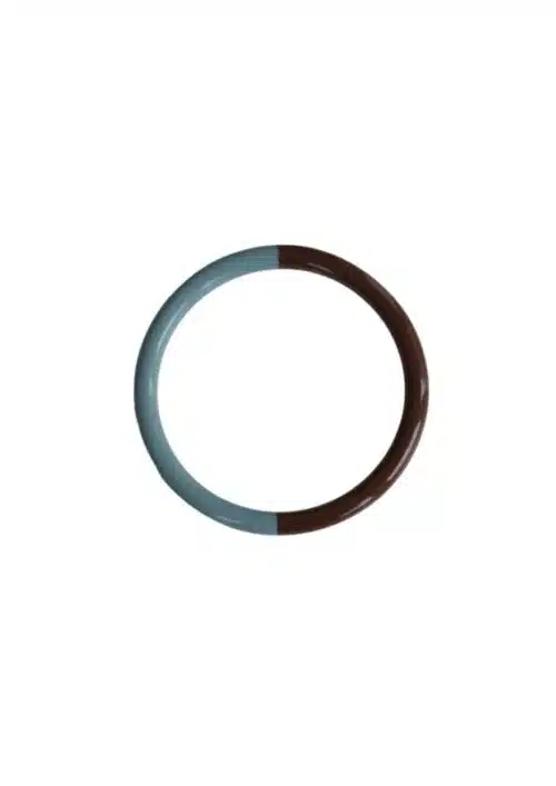 Duo Bangle Bracelet Caramel / Dusty Blue