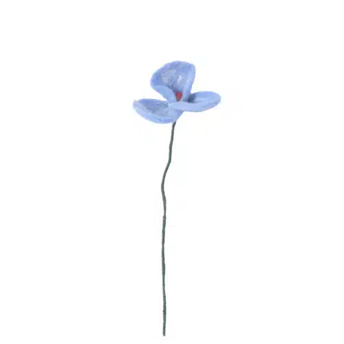 Endless Flower vilt Poppy blue