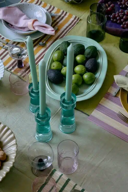 Glas Tube Blush Hoog