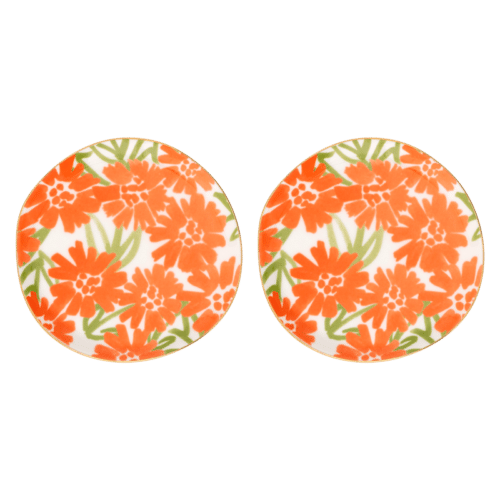 Good Morning Plate Palesa Set/2 Orange