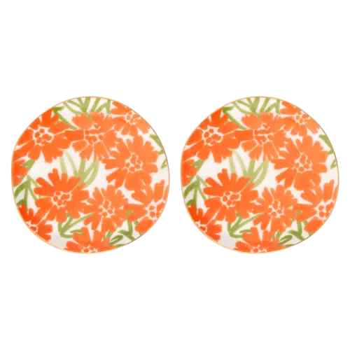 Good Morning Plate Palesa Set/2 Orange