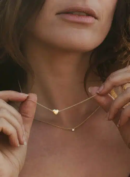 Ketting Heart of Gold verguld