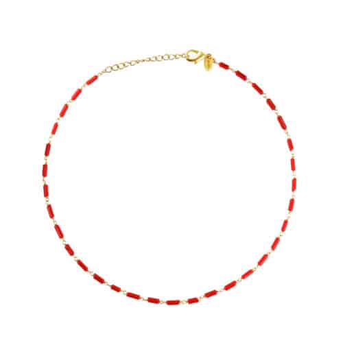 Ketting Kettle met schakel koraal