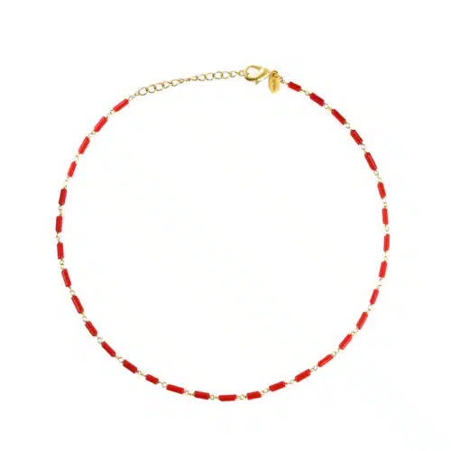 Ketting Kettle met schakel koraal