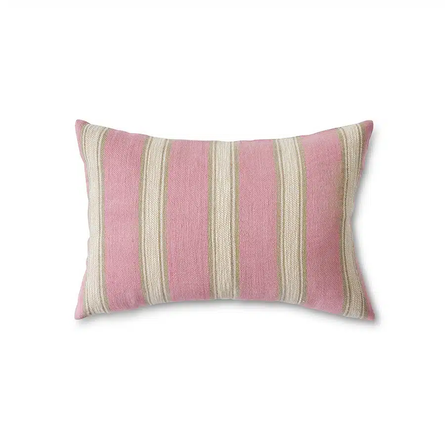 Kussen Woven Striped Blush
