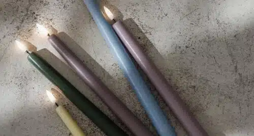 LED dinerkaarsen set/2 Carmine Red