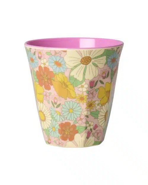 Melamine cup Flower Power Print