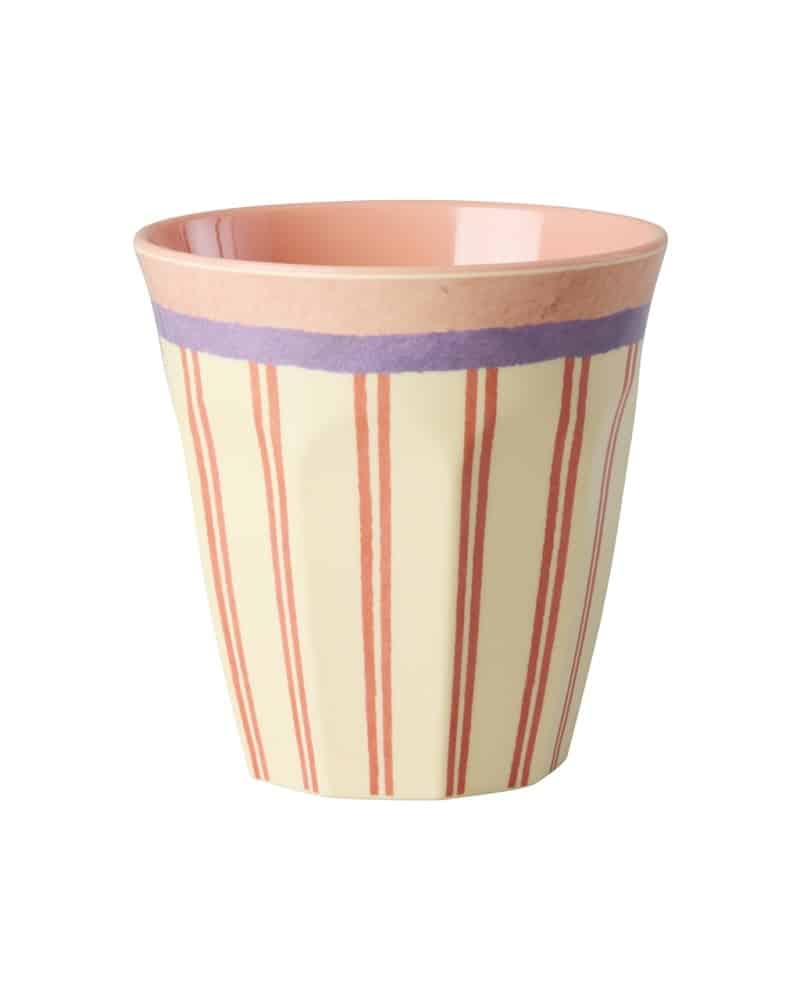 Melamine cup Stripey Love Print