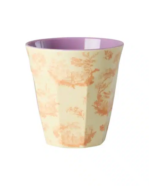 Melamine cup Toile de Rice Print