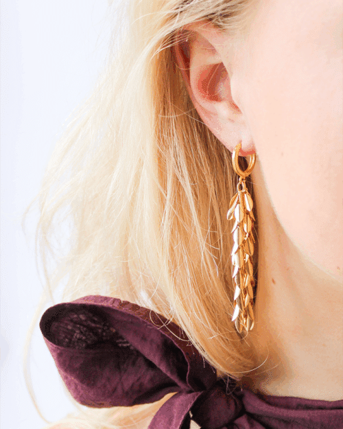 Oorbellen Gouden blaadjes