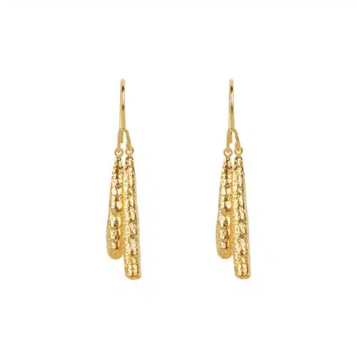 Oorbellen Hook Double Seed Gold