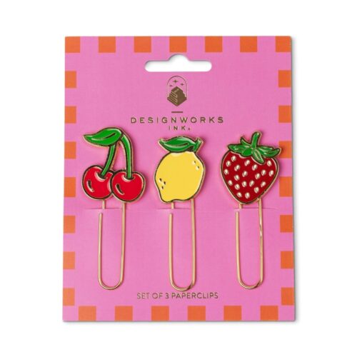 Paperclips Set/3 Fruit