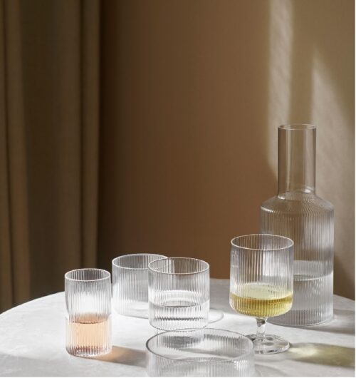 Ripple Verrines glaasjes - set/4 Clear