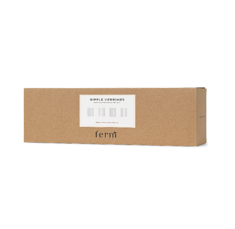 Ripple Verrines glaasjes - set/4 Clear