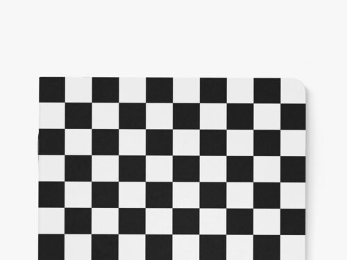 Schrift Ruit zwart - wit blanco