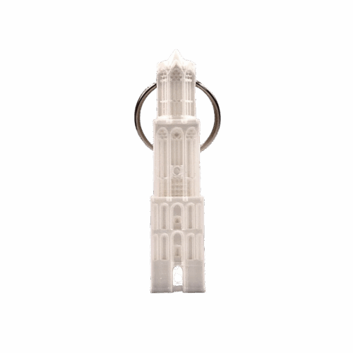 Sleutelhanger Dom Mini Wit 3D