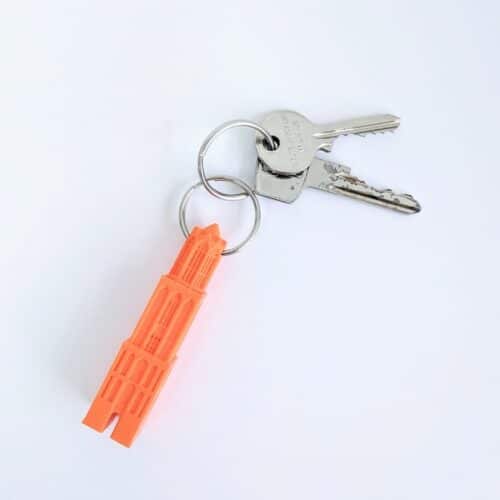 Sleutelhanger Dom oranje 3D