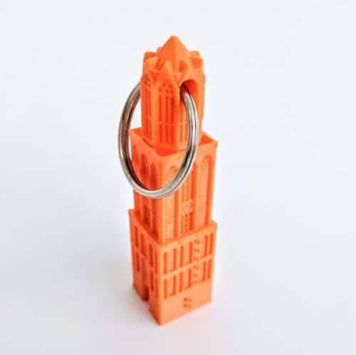 Sleutelhanger Dom oranje 3D