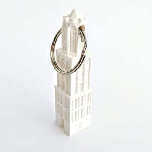 Sleutelhanger Dom wit 3D
