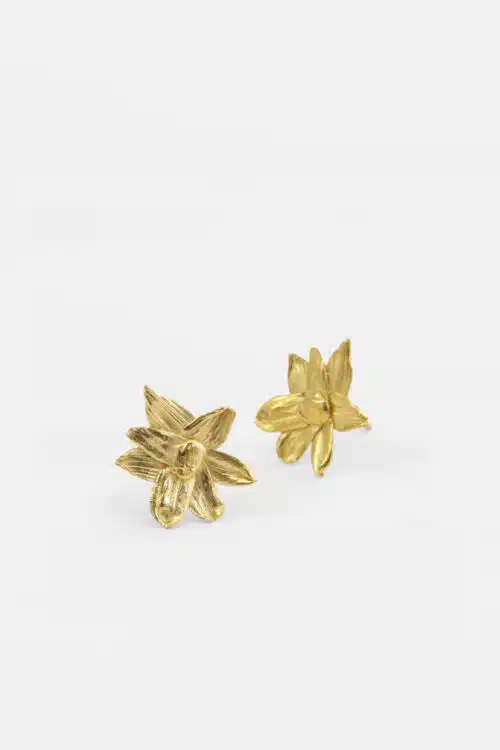 Studio MHL oorbellen Daffodil goldplated