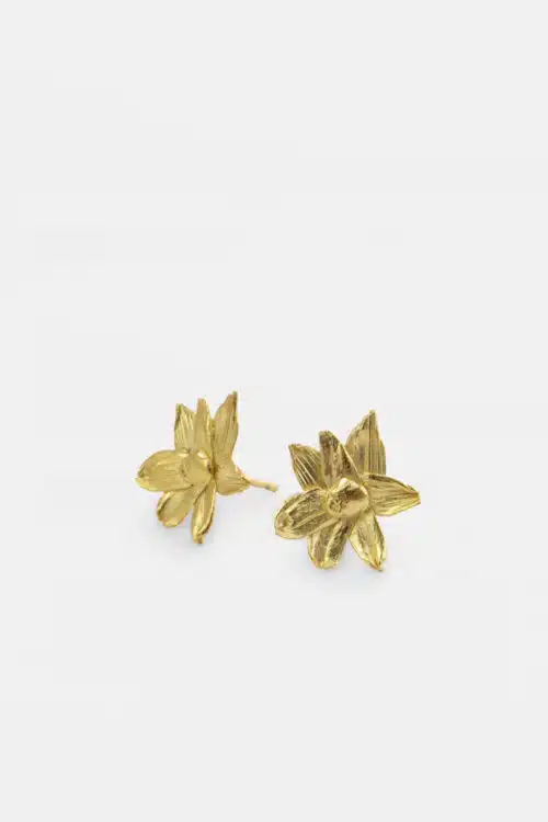 Studio MHL oorbellen Daffodil goldplated