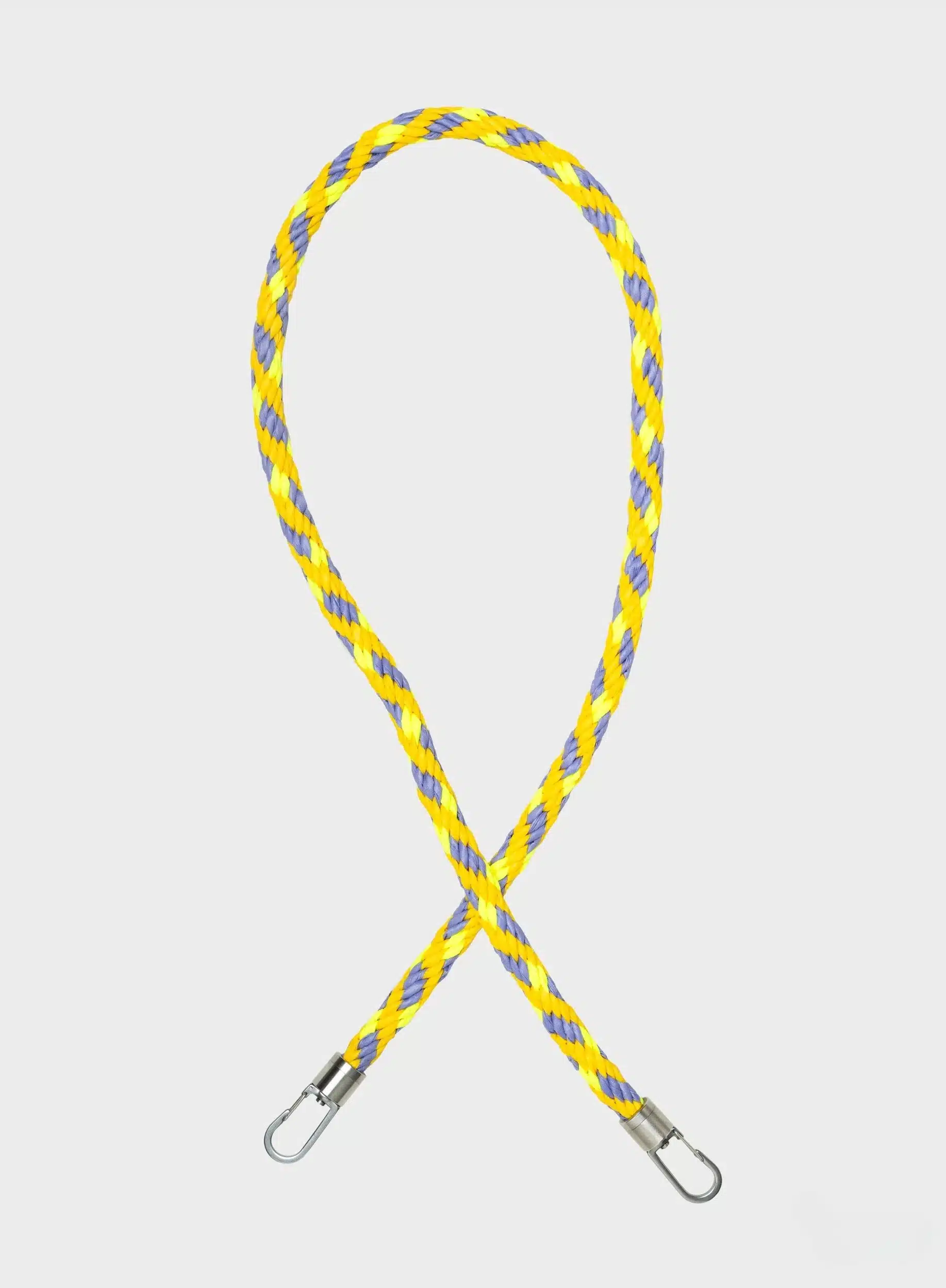 Susan Bijl New Strap Kumihimo long Treble & Fluo Yellow