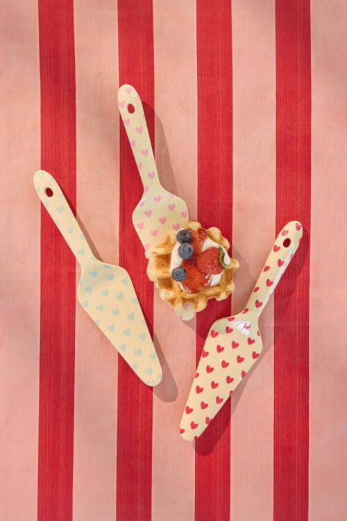 Taartschep Hearts Dark Pink